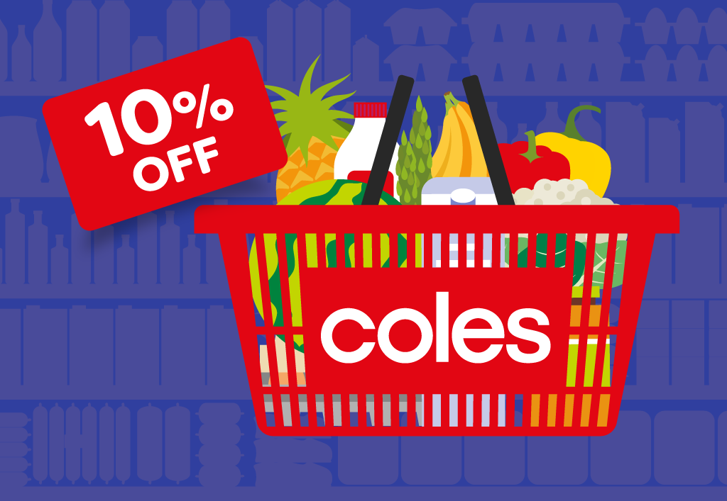 GET 10% OFF YOUR COLES SHOPPING