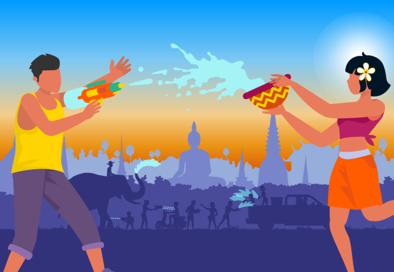 ขออวยพรให้คุณมีความสุขในช่วงเทศกาลปีใหม่ไทยที่วิเศษเช่นนี้